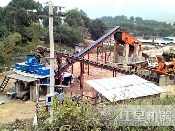 砂石加工生產線現(xiàn)場 砂石加工生產線現(xiàn)場