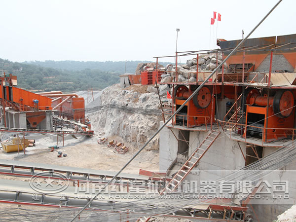 砂石生產線作業(yè)現場
