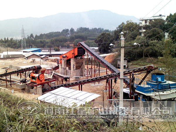 制砂生產線現(xiàn)場