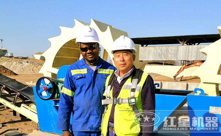 廠家對洗砂機(jī)安裝、調(diào)試現(xiàn)場