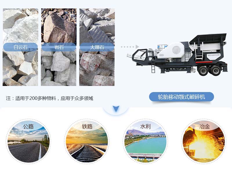 移動(dòng)顎式破碎機(jī)應(yīng)用范圍 移動(dòng)顎式破碎機(jī)應(yīng)用范圍