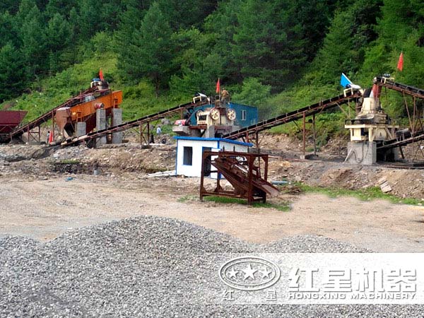 制砂生產線現(xiàn)場圖