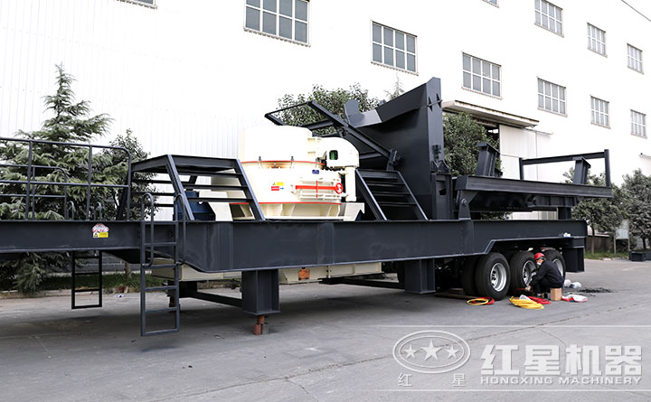 時產(chǎn)50噸小型移動制砂機