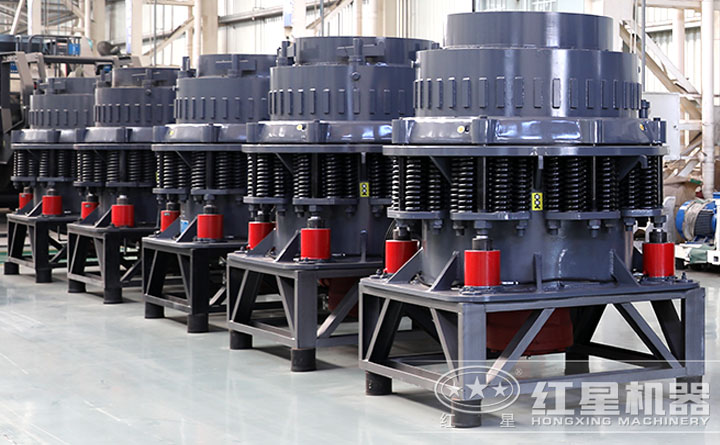 高能型液壓圓錐破碎機(jī)車間 高能型液壓圓錐破碎機(jī)車間