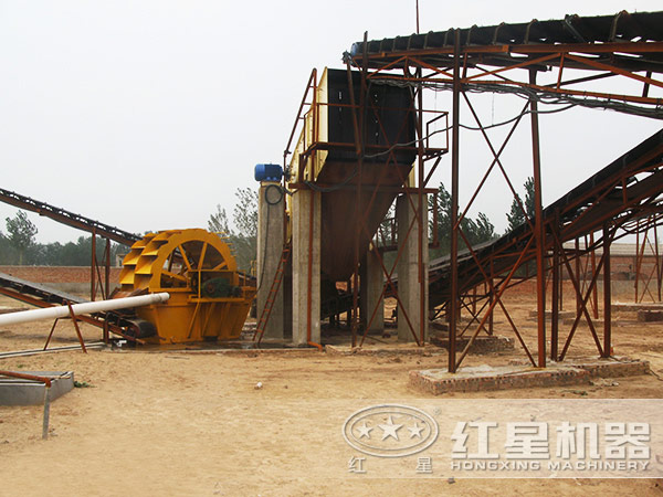 環(huán)保水洗沙設(shè)備客戶現(xiàn)場(chǎng)