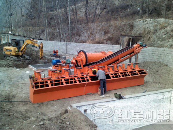 螺旋洗砂機(jī)客戶現(xiàn)場(chǎng)