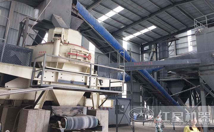 制砂機(jī)作業(yè)現(xiàn)場(chǎng)