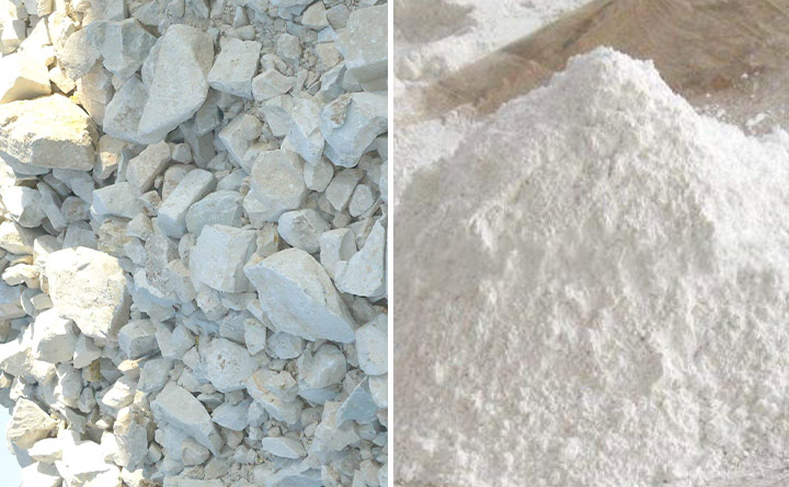 高嶺土磨粉前后 高嶺土磨粉前后