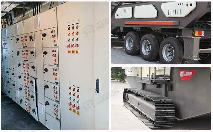 移動行走，智能操作的移動破碎、篩分車