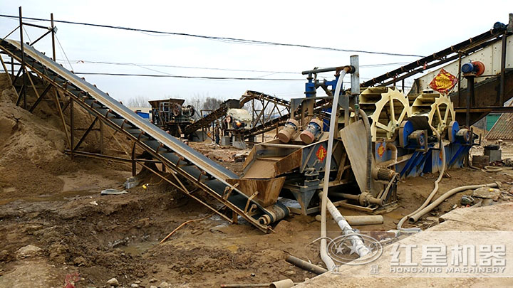 洗沙、細沙回收現(xiàn)場