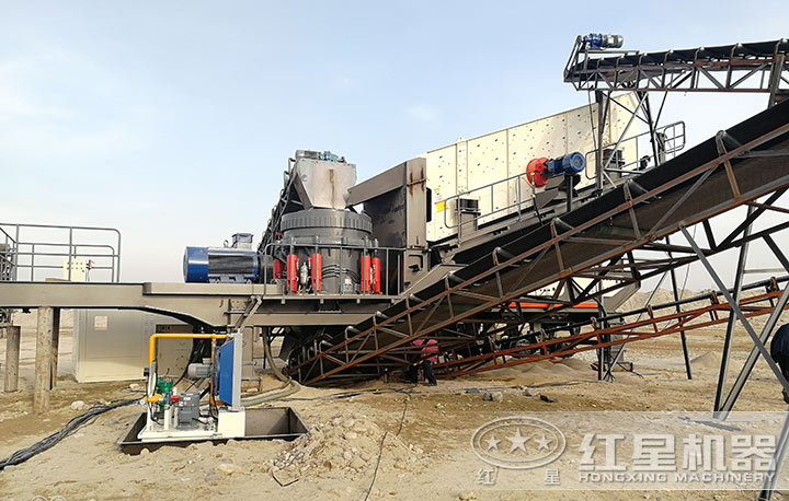 曲陽移動碎石現(xiàn)場