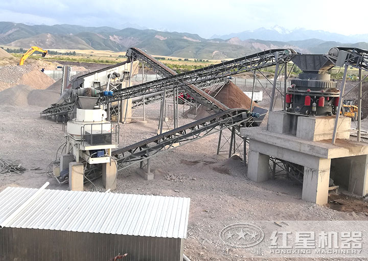 石子打沙現(xiàn)場