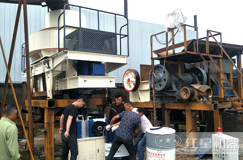 制砂現(xiàn)場(chǎng)