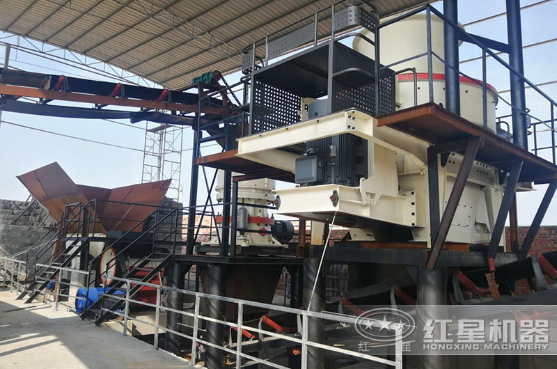 時產(chǎn)150-200噸河卵石制砂現(xiàn)場實拍